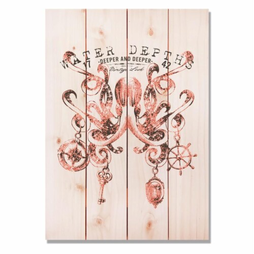 Day Dream HQ WWDO1420 14 x 20 in. Water Depth Octopus Wall Art Perspective: front