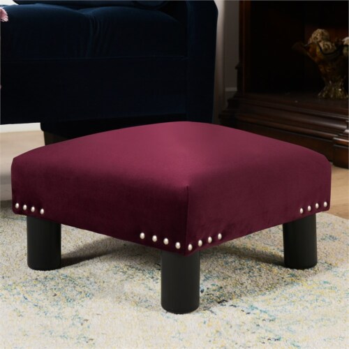 Burgundy footstool store