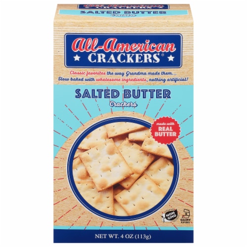 All-American LIghtly Salted Crackers Perspective: front