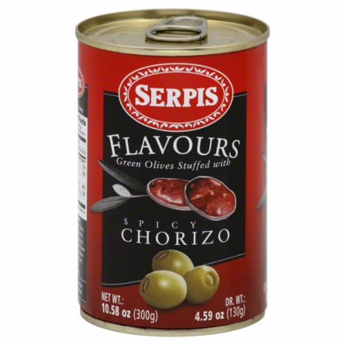 Sepris Plavours Green Olives Stuffed With Spicy Chorizo Perspective: front