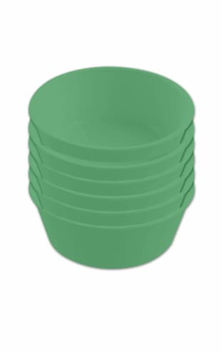 TarHong Wheat Poly Propylene Round Bowls - Green Perspective: front
