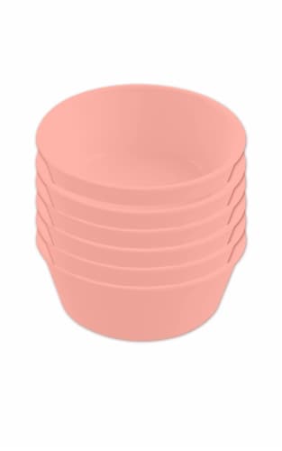 TarHong Wheat Poly Propylene Round Bowls - Coral Perspective: front
