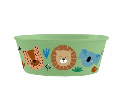 TarHong Wheat Poly Propylene Round Bowl - Green Jungle Perspective: front