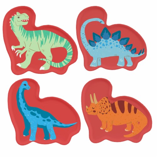 TarHong Shaped Plate Pack - Red Dinosaur Perspective: front