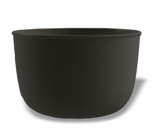 TarHong Wheat Straw PP Serving Bowl - Black Perspective: front