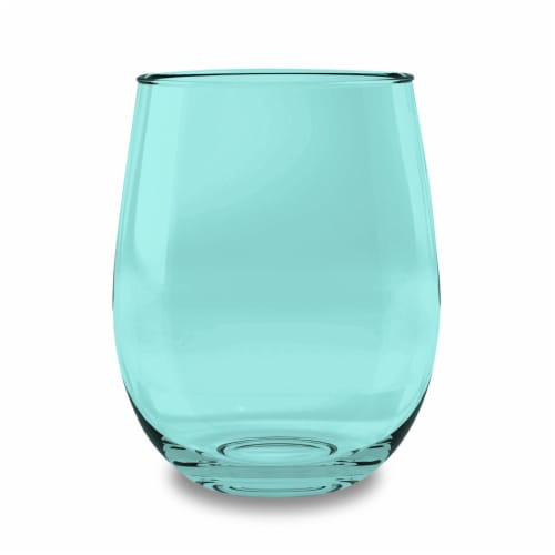 TarHong Montana Stemless - Aqua Perspective: front
