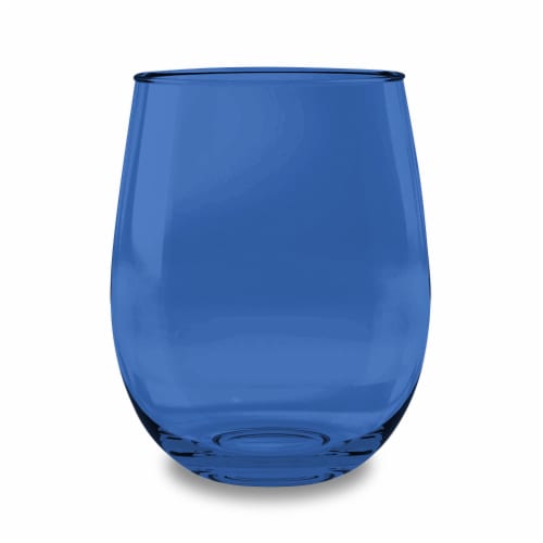 TarHong Montana Stemless Glass - Cobalt Perspective: front