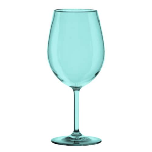 TarHong Montana Stemmed Glass - Aqua Perspective: front