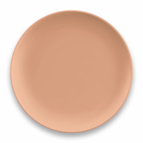 TarHong Wheat Polypropylene Dinner Plate, Peach Perspective: front
