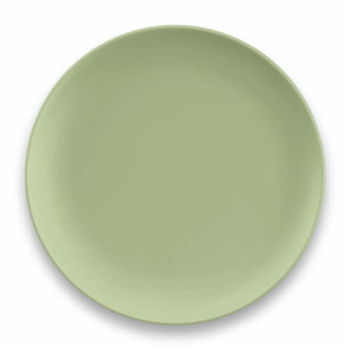 TarHong Wheat Polypropylene Dinner Plate, Celery Perspective: front