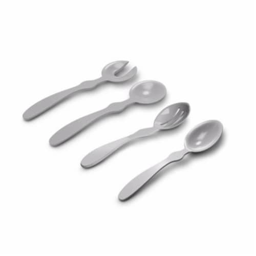 Tarhong TMSS7121SSG Florence Serving Set for Solid Serving, Slotted Serving Spoon & Rest, Set Perspective: front