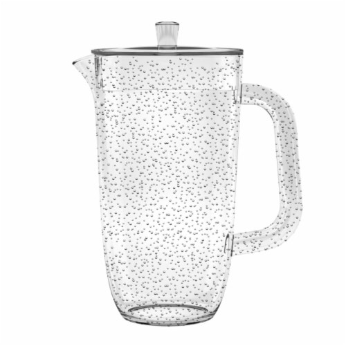 Tarhong PDWPI100PLCL 100 oz Bubble Pitcher - Clear Perspective: front