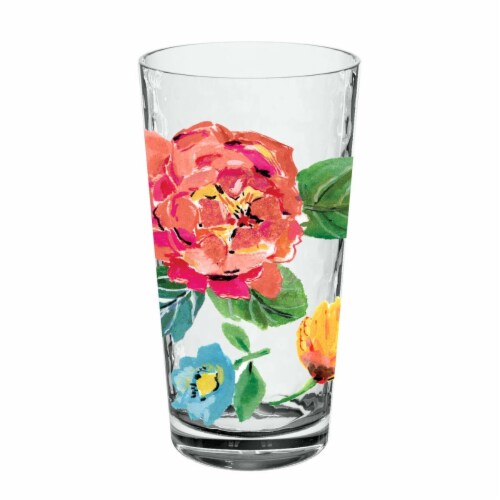 TarHong Garden Floral Jumbo Shatter Proof Drinkware Perspective: front