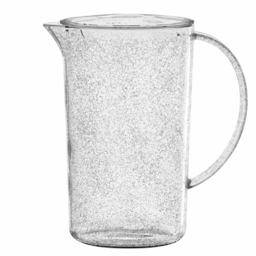 TarHong PFZPI760FPCB 76 oz Fizz Clear Pitcher with Lid - Premium Plastic Perspective: front