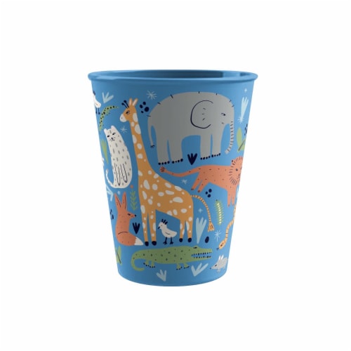 TarHong Jungle Animals Tumbler - Blue Perspective: front