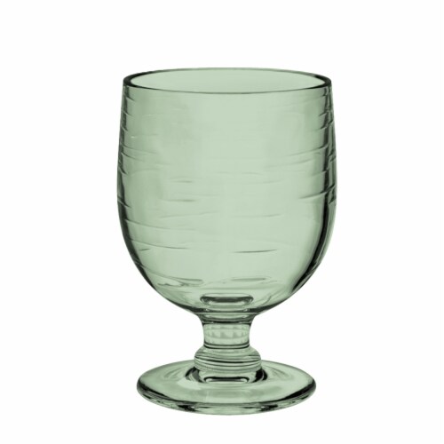 Tarhong PSLGB105GLS 10.5 oz Cordoba Stacking Goblet Recycled, Set of 6 - Green Perspective: front