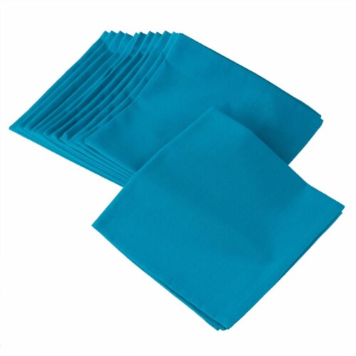 SARO 222.TQ20S 100 Percent Square Cotton Dinner Napkins Turquoise - Set ...