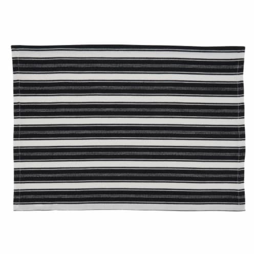 SARO 306.BW1420B Striped Design Table Mats - Set of 4 Perspective: front