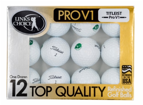 Proline Links Choice ProV1 Refinished Golf Balls Perspective: front
