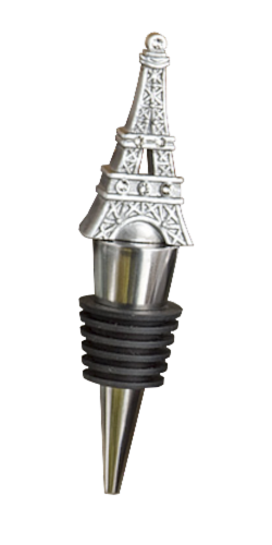 James Paul Products Eiffel Tower Wine Stopper Perspective: front