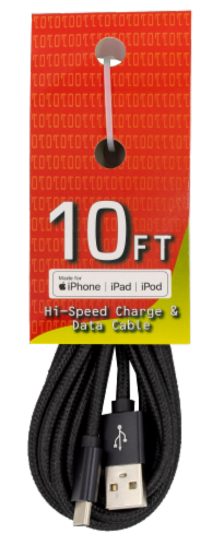 James Paul Products Hi-Speed Charge and Data Cable, 10 ft - Smith’s ...