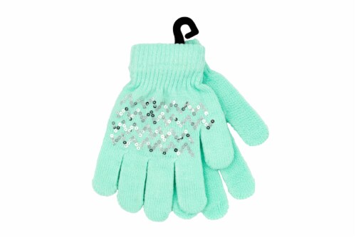 James Paul Products Girls Toddler Gloves - Mint Perspective: front