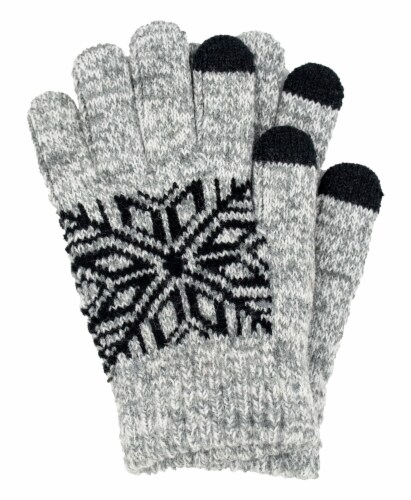 James Paul Products Boys Gloves - Gray/Black Perspective: front