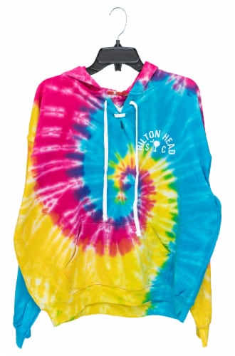 James Paul Products Tie Dye Hooded Sweatshirt Perspective: front