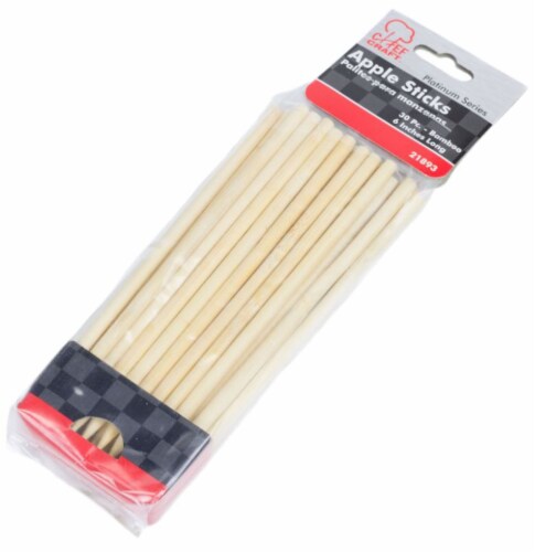 Chef Craft Apple Sticks - Natural Wood Perspective: front