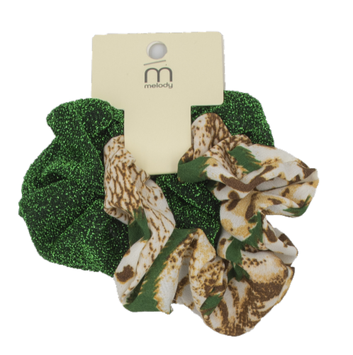 Melody Ladies' Classic Hair Scrunchies Perspective: front