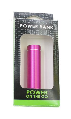 James Paul Products Power on the Go Power Bank Perspective: front