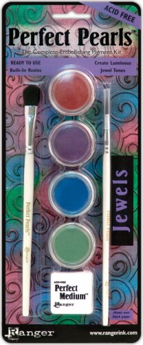 Ranger Perfect Pearls Pigment Powder Kit-Jewels Perspective: front