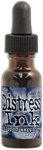Tim Holtz Distress Pad Reinker-Chipped Sapphire Perspective: front