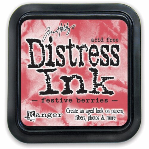Tim Holtz Distress Ink Pad-Festive Berries Perspective: front