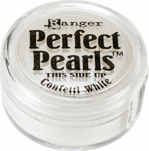 Ranger Perfect Pearls Pigment Powder .25oz-Confetti White Perspective: front