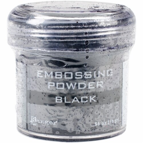 Ranger Embossing Powder-Black Perspective: front