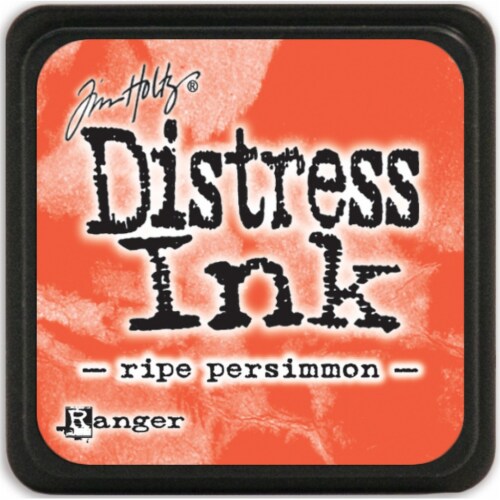 Tim Holtz Distress Mini Ink Pad-Ripe Persimmon Perspective: front