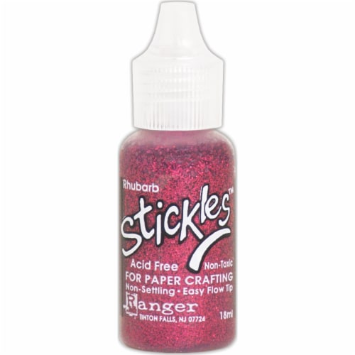 Stickles Glitter Glue .5oz-Rhubarb Perspective: front
