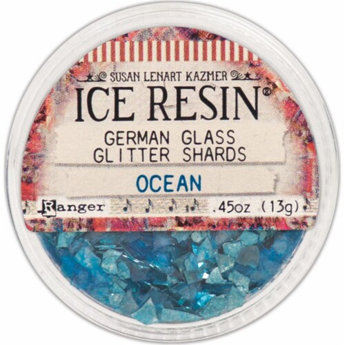 Ice Resin Glass Glitter Shards-Ocean Perspective: front