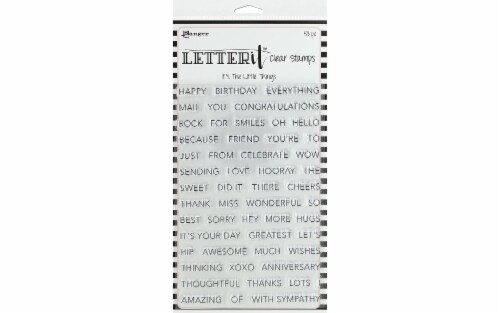 Ranger Letter It Clear Stamp Set The Little Things Perspective: front