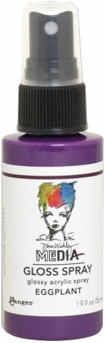 Dina Wakley Media Gloss Sprays 2oz-Eggplant Perspective: front