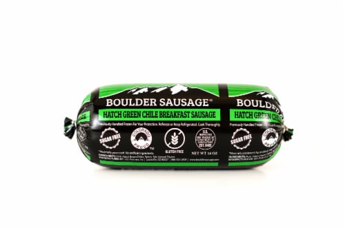 Boulder Sausage® Hatch Green Chile Breakfast Sausage Perspective: front