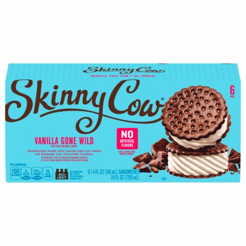 Skinny Cow® Vanilla Ice Cream Sandwiches Perspective: front
