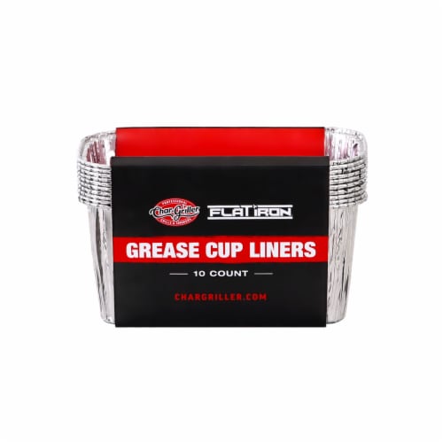 Char-Griller Flat Iron Grease Cup Liners Perspective: front