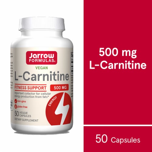 Jarrow Formulas® L-Carnitine Capsules 500mg Perspective: front