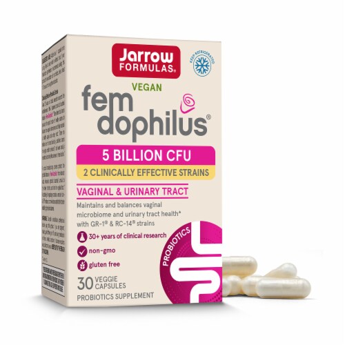 Jarrow Formulas® Vegan Fem-dophilus® Probiotics Supplement Perspective: front