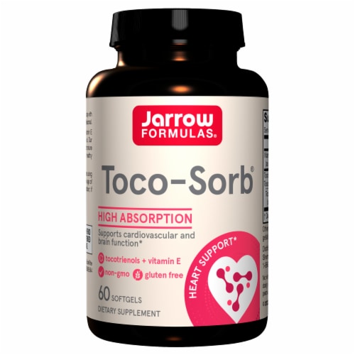 Jarrow Formulas® Toco-Sorb® High Absorption Dietary Supplement Softgels Perspective: front