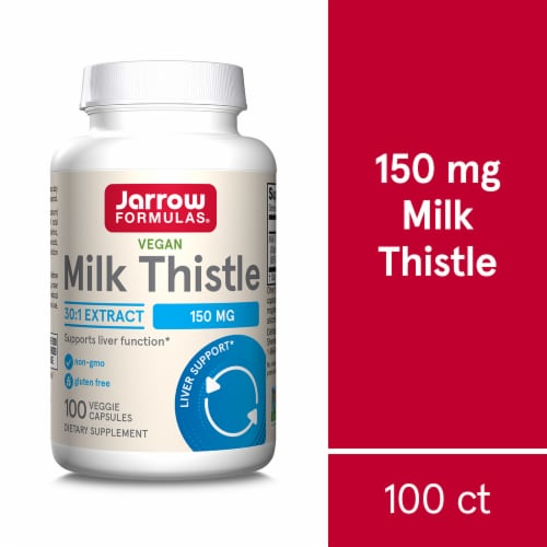 Jarrow Formulas® Milk Thistle Veggie Capsules 150mg Perspective: front