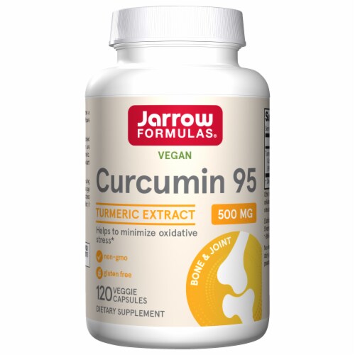 Jarrow Formulas Curcumin 95 500 mg Dietary Supplement Perspective: front