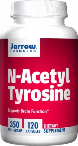 Jarrow Formulas N-Acetyl Tyrosine 350 mg Capsules Perspective: front